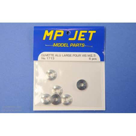WIDE ALUMINIUM COVER FOR M2.5 SCREWS 6pcs