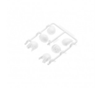 RC Car Parts - AXIAL AX80131 Skull Helmet Set for use w/Deadbolt Body - FLASH RC