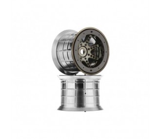 Ricambi per auto RC - AXIAL AX8046 Bloccaggio tallone maggiorato 8-Spk Blk Chrm (2) - FLASH RC