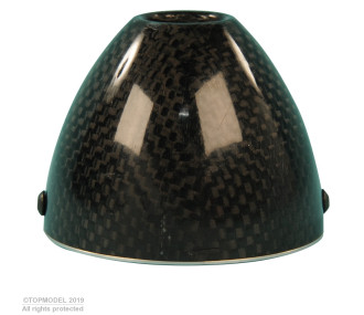 CARBON CONE Ø60mm TURBO WITH ALLOY FLANGE