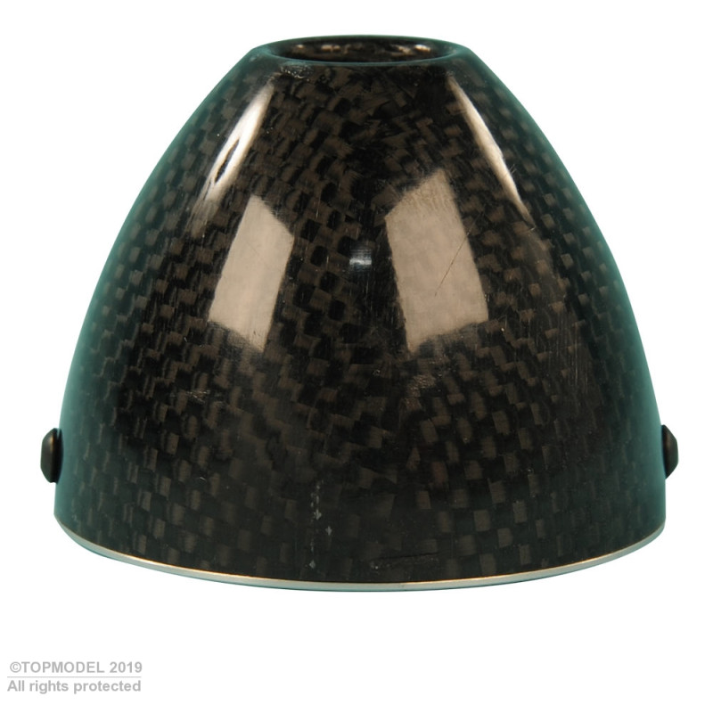 CONE CARBONE Ø60mm TURBO AVEC FLASQUE ALU - FLASH RC