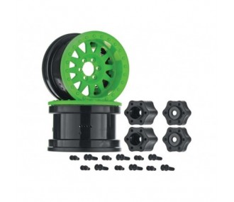Ricambi per auto RC - AXIAL AX31363 2.2 Method Beadlock Wheel IFD Green (2) - FLASH RC