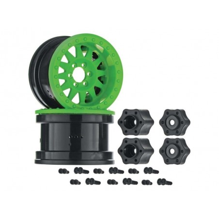 AXIAL AX31363 2.2 Method Beadlock Wheel IFD Green (2) - FLASH RC