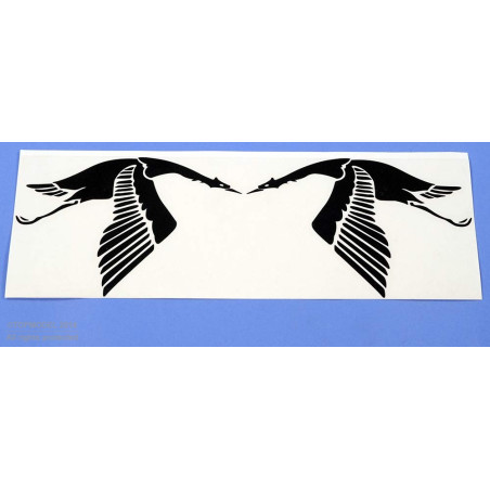 JUEGO DE INSIGNIAS NEGRAS DE ESCUADRÓN "LOW WING STORK