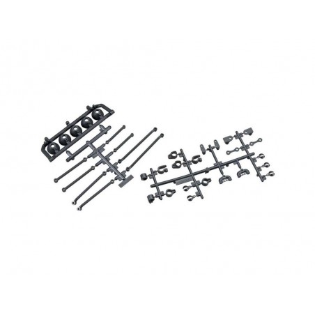 Ricambi RC Auto - AXIAL AX80085 Univ Mount 5 Bucket Light Bar Nero - FLASH RC