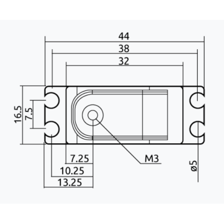 Servo numéroqie chaservo DS165 16,5mm HV 9kg BB MG Servo - FLASH RC