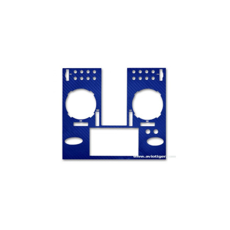 STICKER FX36 BLEU METAL LOOK CARBONE