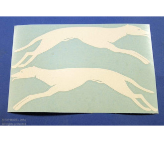 JEU INSIGNE ESCADRILLE "LE LEVRIER BLANC" BLANC - FLASH RC