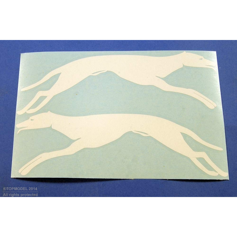 SQUADRON BADGE SET "LE LEVRIER BLANC" WHITE