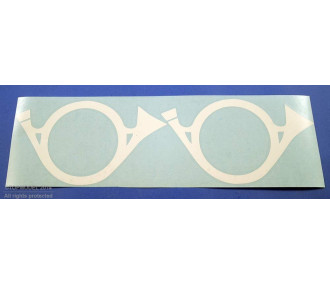 JEU INSIGNE ESCADRILLE "COR DE CHASSE" BLANC - FLASH RC