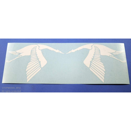 LOW-WING STORK" SQUADRON BADGE SET WHITE