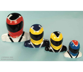 PILOTE INTEGRAL 1:2,5 - Rouge - Blanc - Bleu - FLASH RC