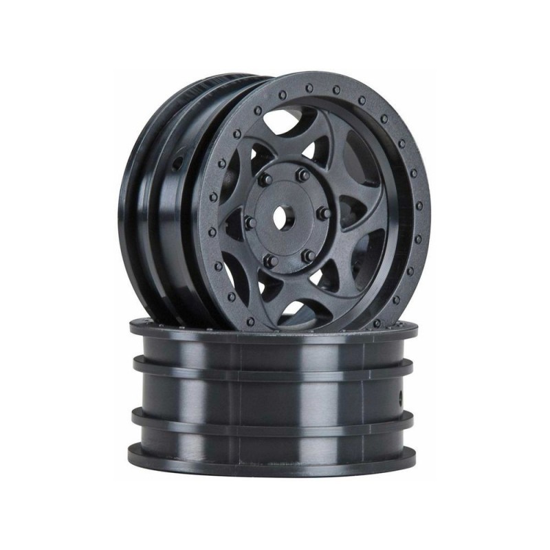 RC coche piezas - AXIAL AX08138 1.9 Walker Evans Street Rueda Negro (2) - FLASH RC