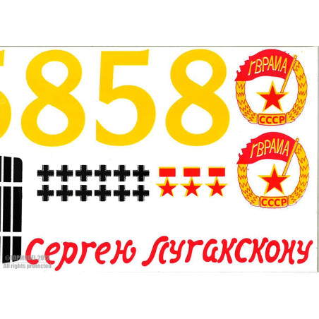 YAK-9 AUTOCOLLANTS - FLASH RC