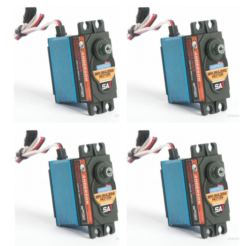 Pack de 4 SERVO ANDERSON BRUSHLESS BS130 15KG DIG. - FLASH RC