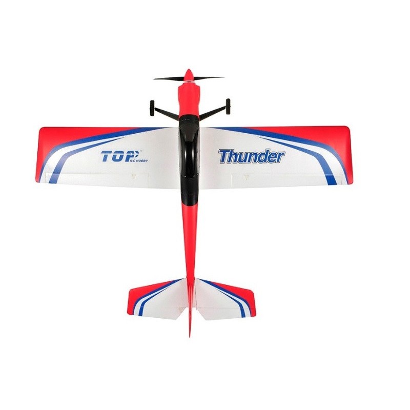 Rc Planes beginners - Top Rc Hobby Thunder Red PNP approx.1.38m - FLASH RC