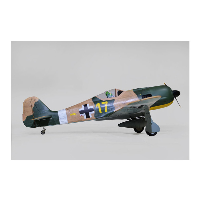 Avion Phoenix Model - FOCKE-WULF Fw 190A env. 2,15m avec train électrique 50-60cc ARF CARBON - FLASH RC