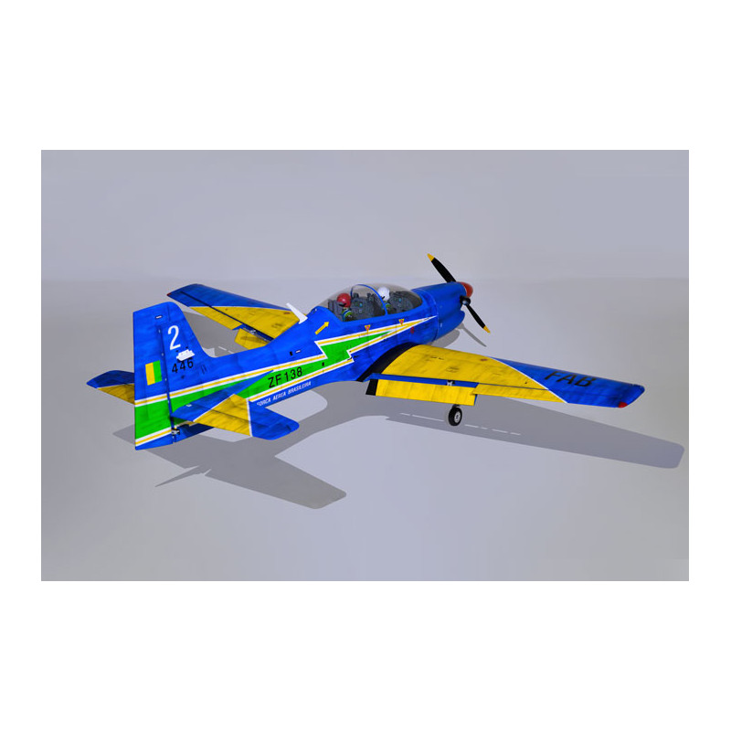Avion Phoenix Model - TUCANO env. 2,4m  avec train électrique 50-60cc ARF CARBON - FLASH RC