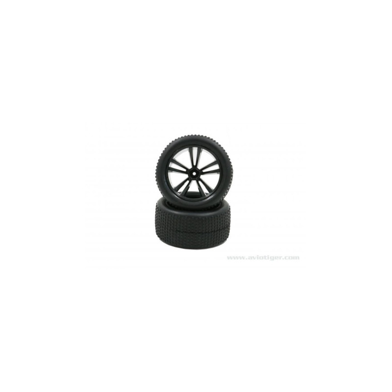 COMPLETE BLACK CHROME WHEEL S2