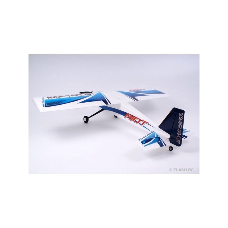 Aerei Rc per principianti - Top Rc Hobby Riot aereo blu PNP circa 1,40m - FLASH RC