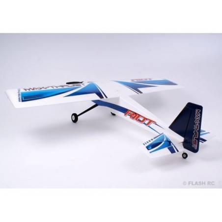 Rc planes for beginners - Top Rc Hobby Riot plane blue PNP approx.1,40m - FLASH RC