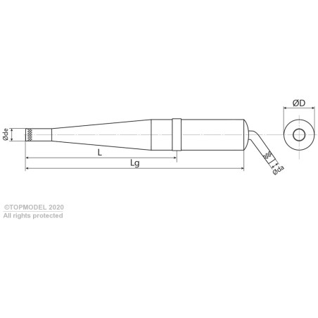 RESO ALU SORTIE COUDEE JUSQU'A 50cc - FLASH RC