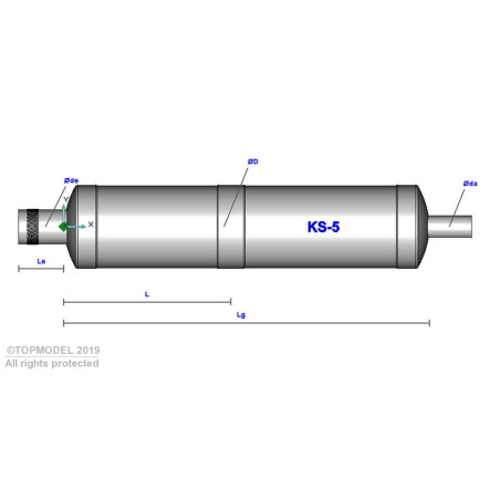 SILENZIATORI ALU USCITA DESTRA FINO A 26cc - FLASH RC