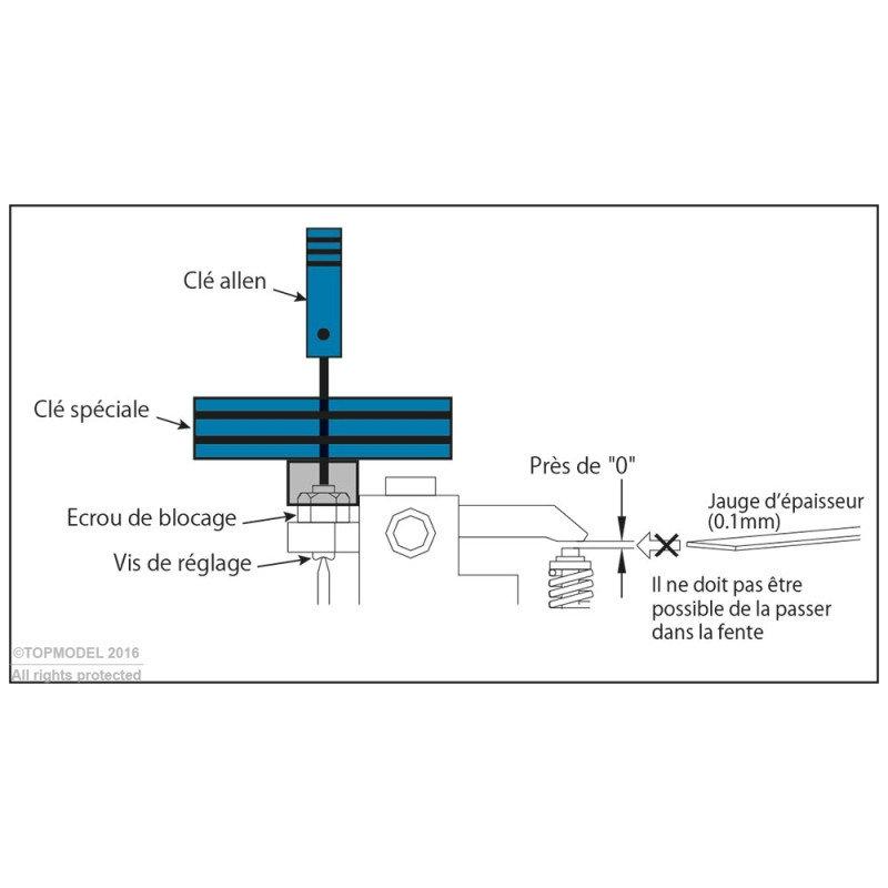 VENTILREGULIERUNGSSET (BLAU) - FLASH RC