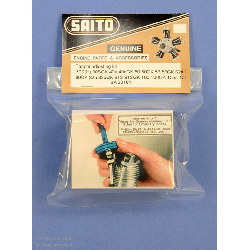 KIT DE AJUSTE DE VÁLVULAS (AZUL) - FLASH RC
