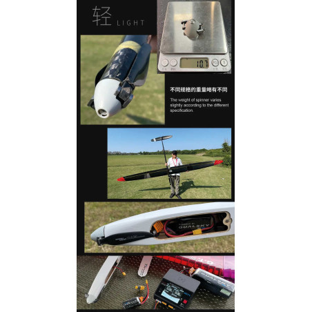DUALSKY Type Z Cone ø 30mm motor shaft 3,0mm for folding propellers FPS_30Z.3