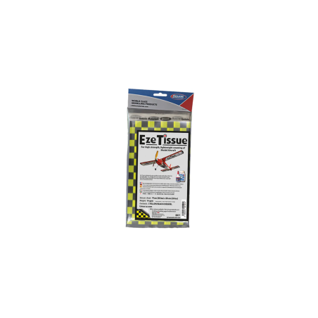 Carta per finiture Eze Tissue Deluxe Materials - Modello a scacchiera giallo e nero