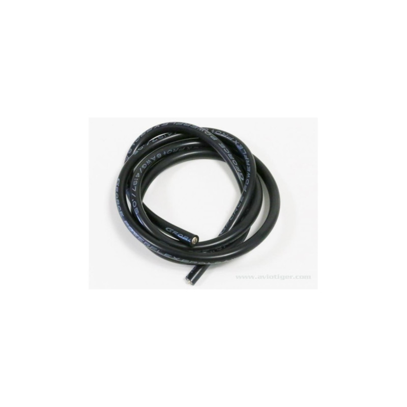 CABLE SILICONE 8AWG NOIR 1M - FLASH RC