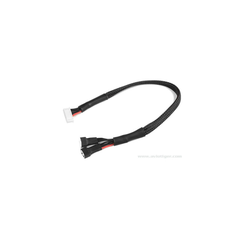 GForce GF-1420-001 Câble adaptateur d'équilibrage 6S-Xh femelle en 2X 3S -Xh mâle 30Cm 22Awg Câble silicone 1 pc