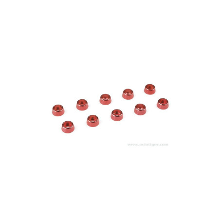 WASHER M2.5 SCREW CONI ALU RED
