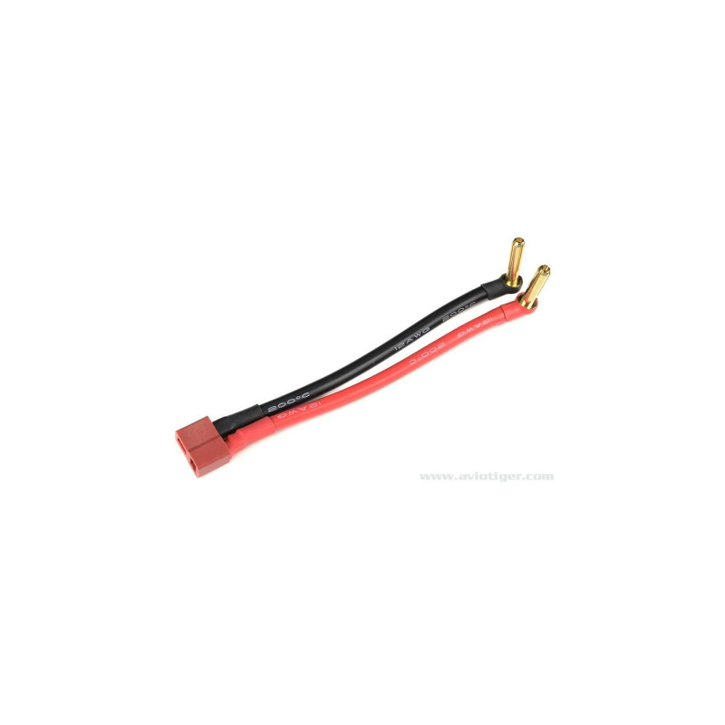 GForce GF-1325-070 Câble adaptateur Bullit 4Mm Gold  Deans femelle 12Cm 1 Pc - FLASH RC