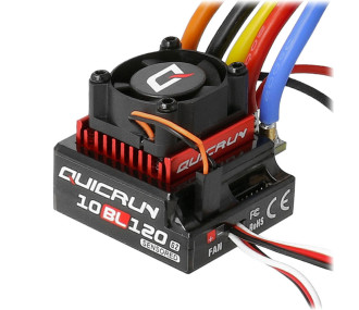Brushless-Steuerungen für RC-Autos - Hobbywing Variator Quickrun 120A Sensored 10BL120 - FLASH RC