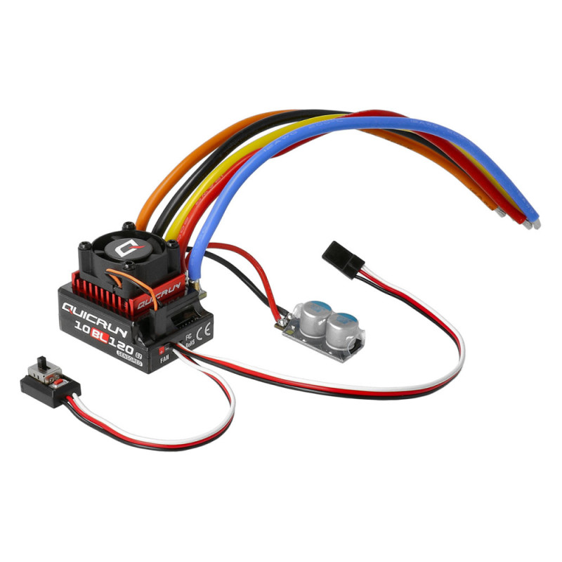 Controllori brushless per auto RC - Hobbywing Quickrun 120A Sensored 10BL120 - FLASH RC