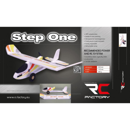 Fabbrica di aerei RC Step One Rosa circa 0,85m - FLASHRC