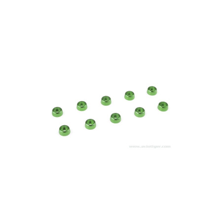 M2 GREEN ALUMINIUM WASHER FOR CONICAL SCREW