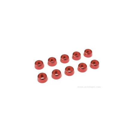 copy of GForce GF-0406-040 Rondelle en aluminium Pour vis à tête cylindrique M4 Ad=10Mm orange 10 pcs