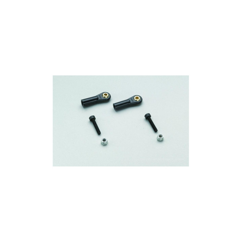 Horquilla de nylon M3 ancha - Bola para tornillo M3 con tornillo y tuerca (2pcs)