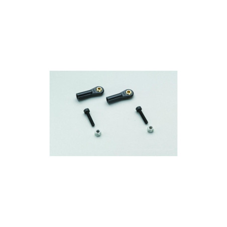 Horquilla de nylon M3 ancha - Bola para tornillo M3 con tornillo y tuerca (2pcs)