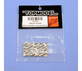 RABOT BALSA LAME DE RECHANGE 5pcs - FLASH RC