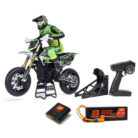 1/4 Promoto-SM FXR Supermoto RTR mit Ladegerät und Batterie Weiss Losi