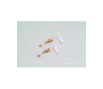 Grandes horquillas y rótulas para extremos roscados de 2 mm
