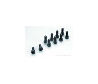 VIS CYLINDRIQUE TYPE 6 PAN M3X6 ACIER S10 - FLASH RC