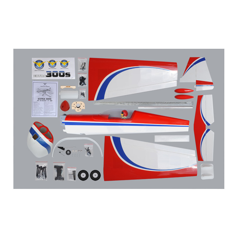 Flugzeug Phoenix Model EXTRA 300S 1,45m 57,2" ARF Size .46-.55
