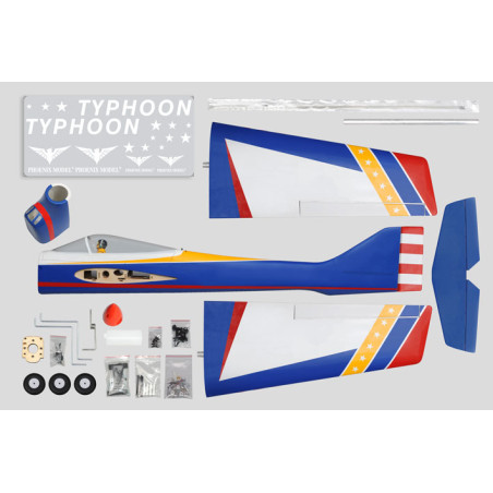 Aereo acrobatico RC - Phoenix Model Typhoon 46/55 GP/EP ARF circa 1,50m - FLASH RC