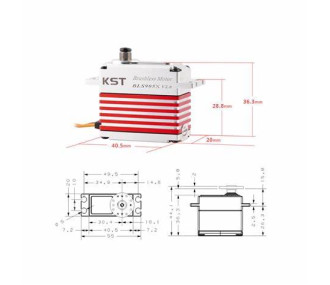 Servos - KST BLS905X Brushless HV Digital 8kg/cm 0.035seg - FLASH RC 2