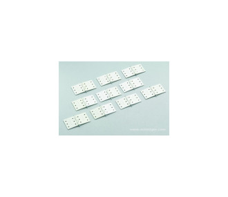 CHARNIERE NYLON A AXE METAL large 22*33mm - FLASH RC